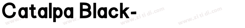 Catalpa Black字体转换